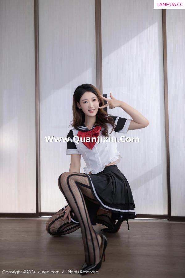 唐安琪  [XiuRen]高清写真图 2024.03.25 No.8287 唐安琪 黑丝美腿第12张图片